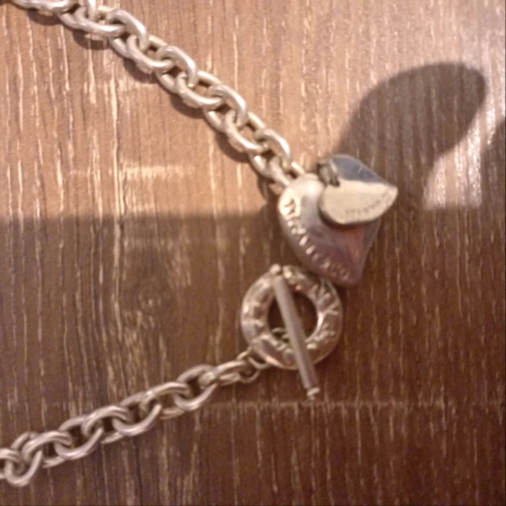 Tiffany and co Vintage sterling silver heart toggle necklace - Picture 4 of 8